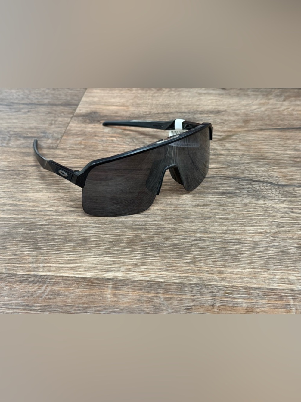 Oakley Shield-Style Sunglasses in Black with Dark Smoke Lens